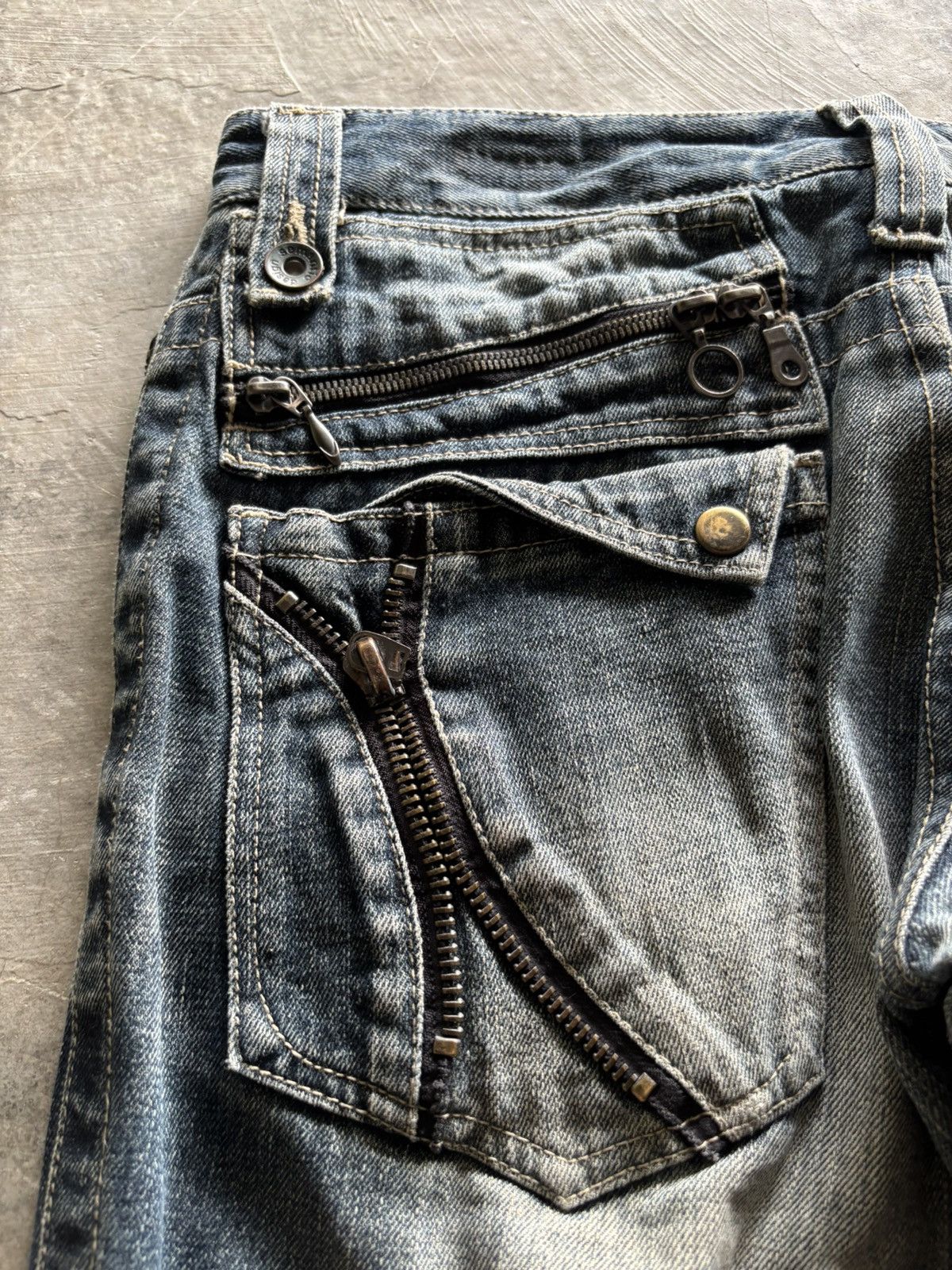 If Six Was Nine Flare Semantic design rusty japanese jeans punk grunge style Size US 34 / EU 50 - 19 Thumbnail