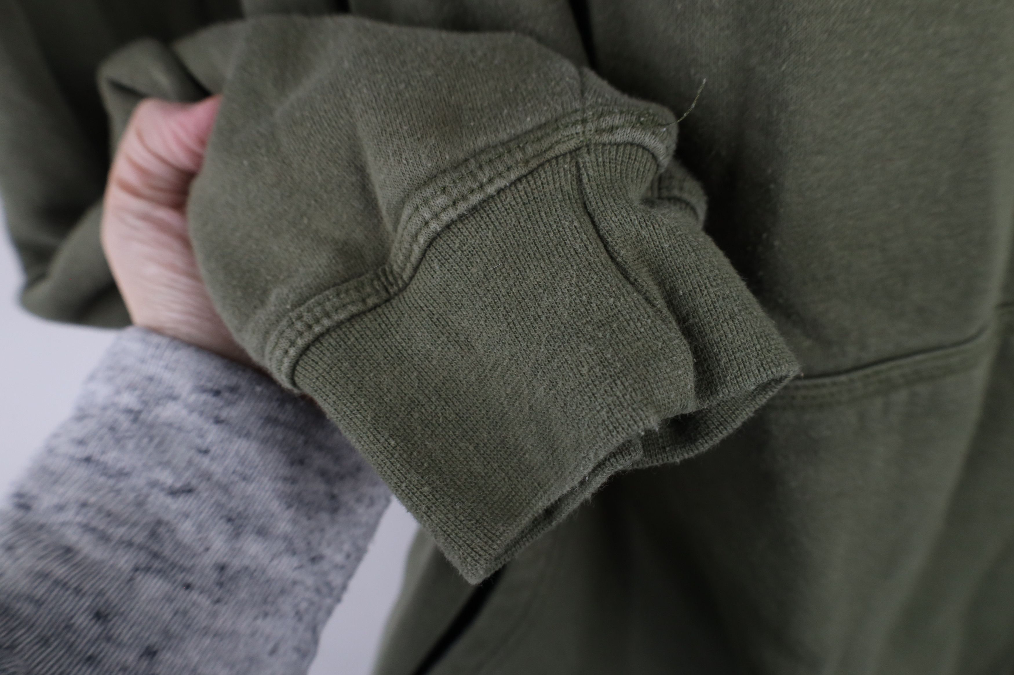 Vintage Vintage Streetwear Blank Hoodie Sweatshirt Army Green Size US XL / EU 56 / 4 - 9 Thumbnail