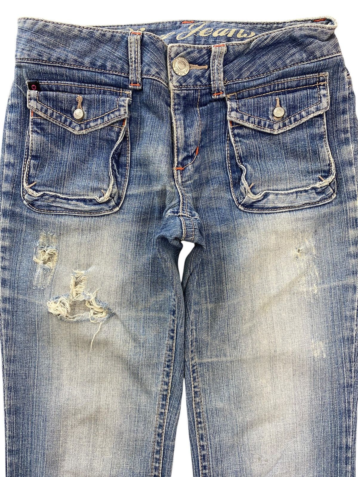 XOXO Xoxo Jeans Faded Wash Style Flare Jeans Size 29" - 2 Thumbnail