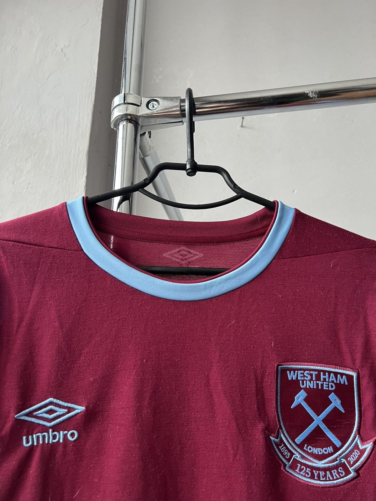 Umbro 2020/21 WEST HAM UNITED 125 Years SOCCER JERSEY SHIRT UMBRO Size US XL / EU 56 / 4 - 5 Thumbnail