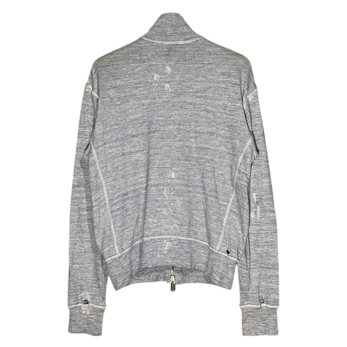 Dsquared2 Dsquared2 Distressed Zip Up Sweatshirt Size US S / EU 44-46 / 1 - 2 Thumbnail