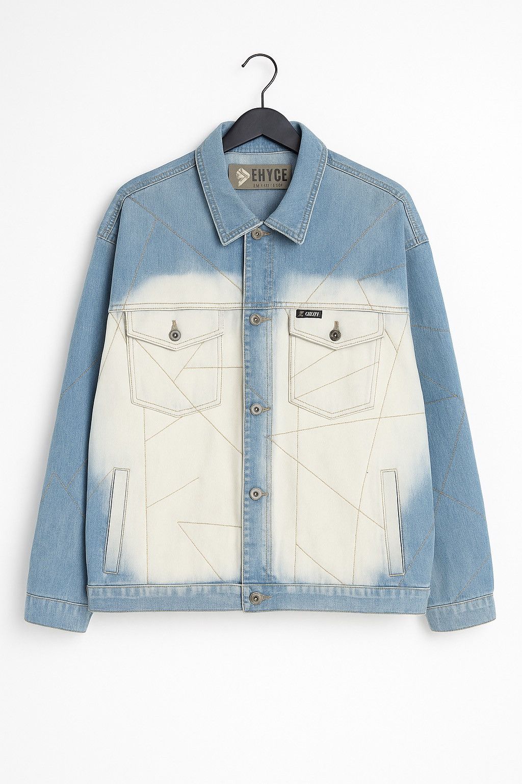 Enyce Vintage Y2K Enyce Two-Tone Contrast Stitch Denim Jacket XXL Size US XXL / EU 58 / 5 - 1 Thumbnail