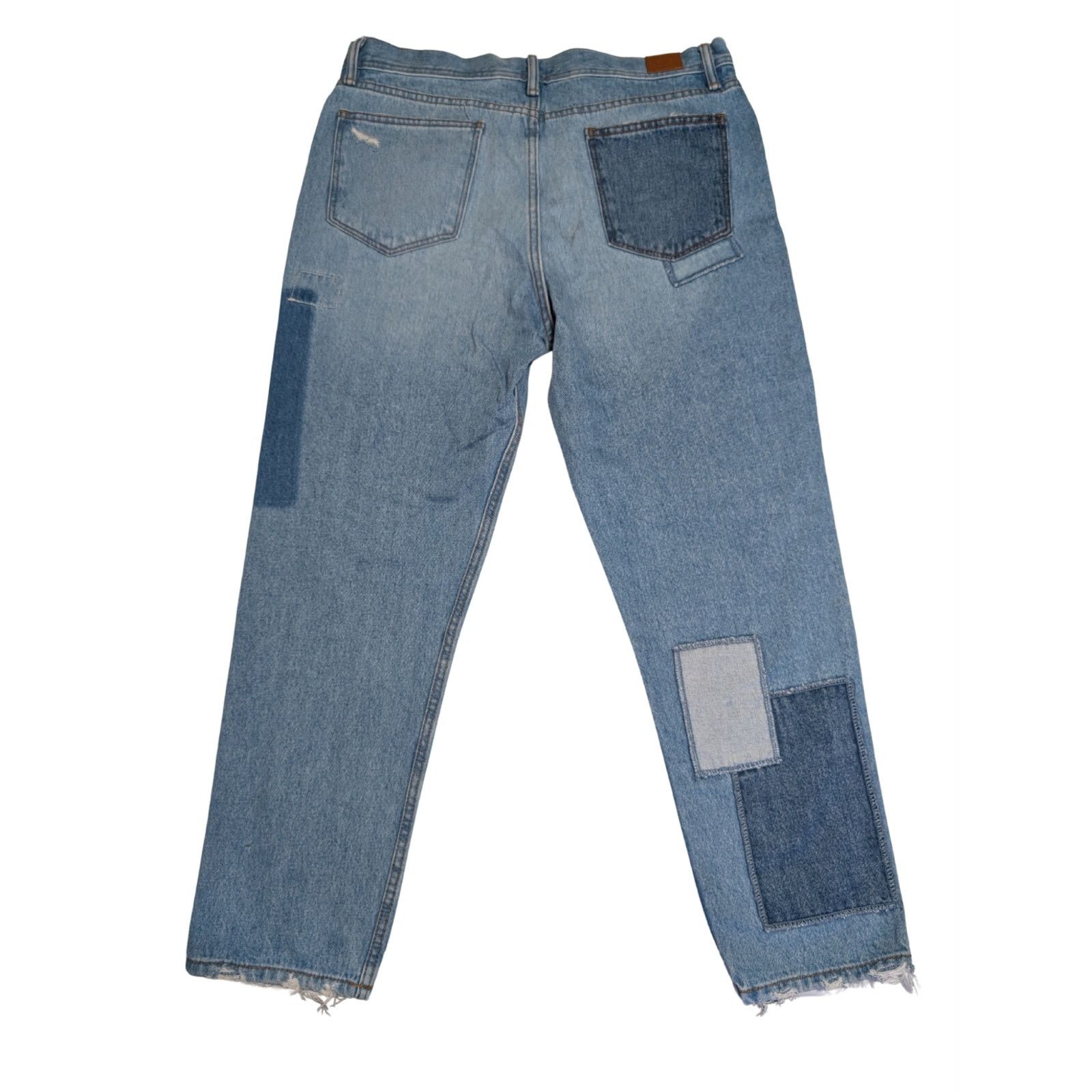 Bdg Urban Outfitters BDG Dad Jean Slim Taper Blue Patchwork Pant Size US 36 / EU 52 - 3 Thumbnail