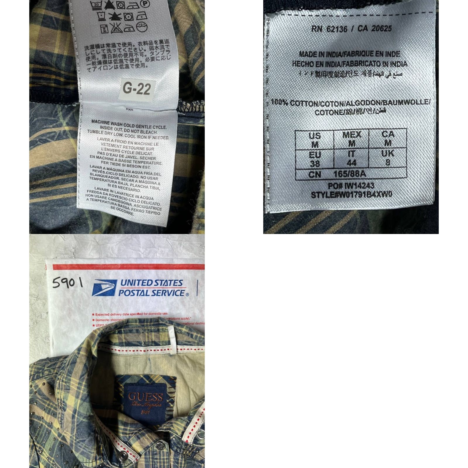 Guess GUESS Plaid Long Sleeve Shirt Dress Olive Brown M Knee Length Women Casual Flannel Dress Size M / US 6-8 / IT 42-44 - 8 Thumbnail
