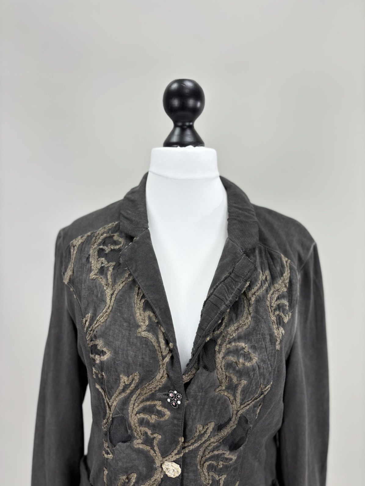 Elisa Cavaletti Womens blazer Elisa Cavaletti Size XL Color Gray Size XL / US 12-14 / IT 48-50 - 3 Thumbnail