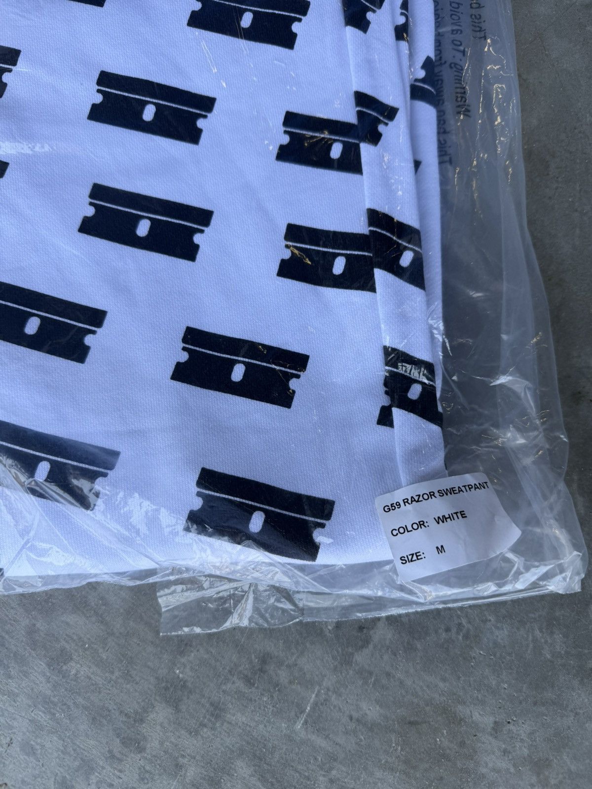 G59 Records G59 Records x Suicideboys White Razor Sweatpants Size US 32 / EU 48 - 6 Thumbnail