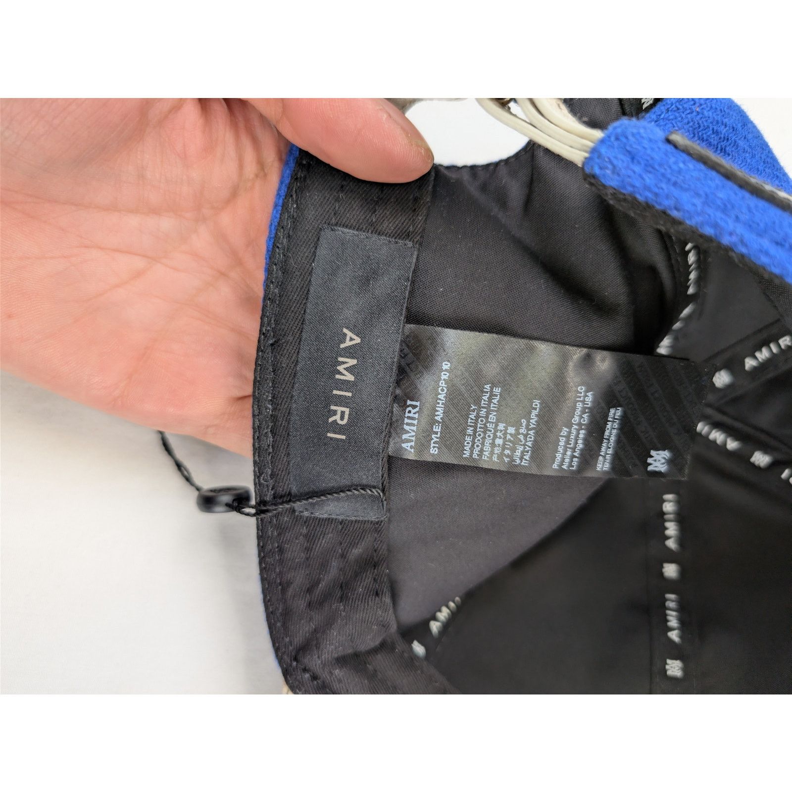 Amiri o1rshd1 Q:3/ Size: OS/ Dream Team Two-Tone Cap / Hat in Blue Size ONE SIZE - 14 Thumbnail