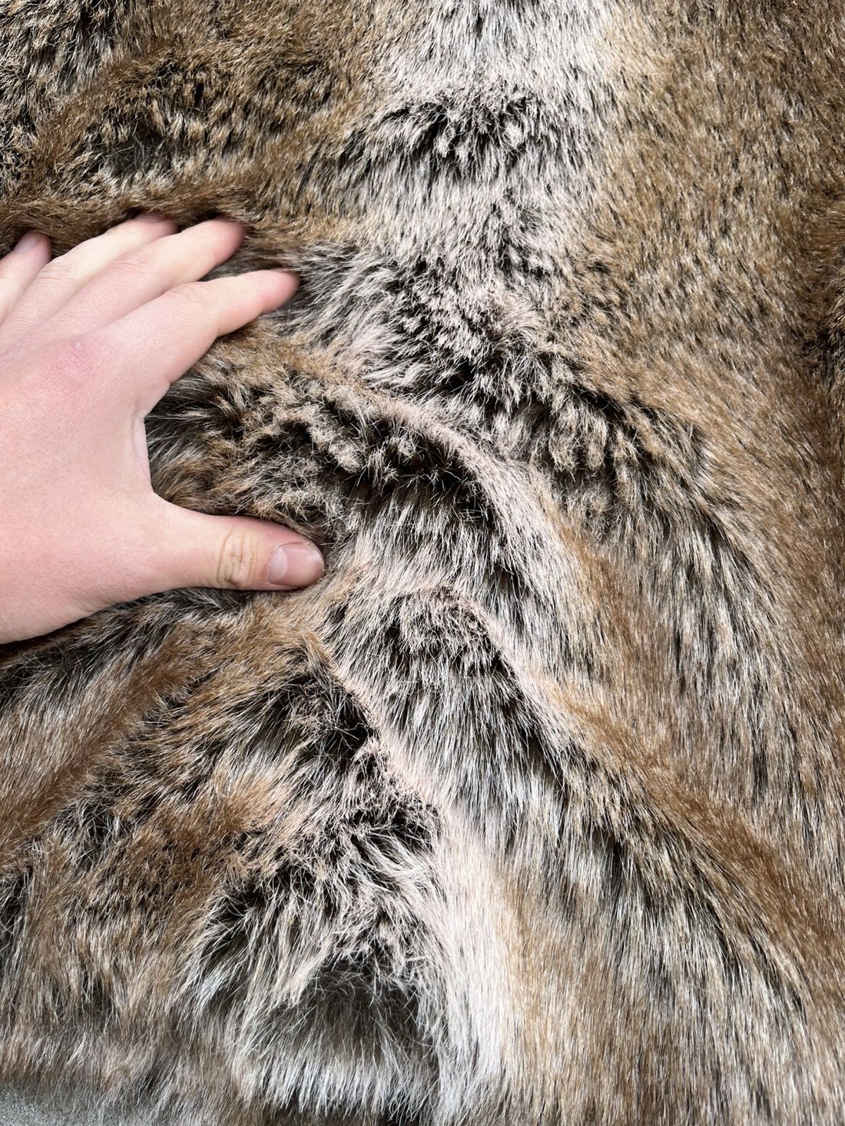 If Six Was Nine × Le Grande Bleu (L.G.B.) Vintage Fluffy Gothic JPG Style Eco Fur Faux Coat Jacket Y2K Size M / US 6-8 / IT 42-44 - 18 Thumbnail