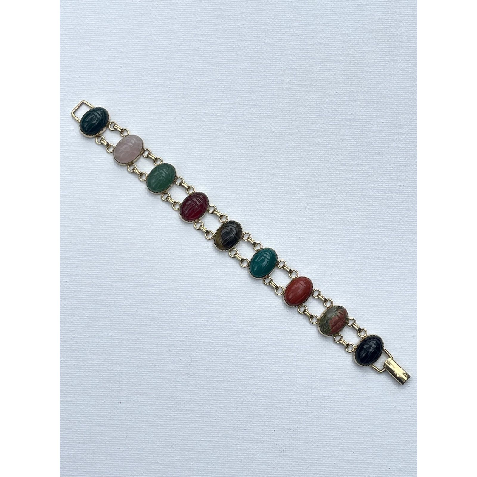 Vintage Vintage Sterling Silver Scarab Bracelet Signed JOJAK Size ONE SIZE - 5 Thumbnail