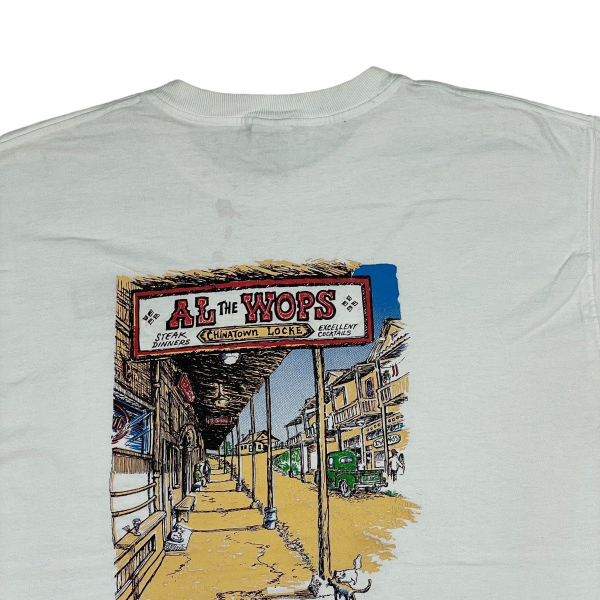 Fruit Of The Loom Vintage Al The Woops CA Restaurant Tee Size US XL / EU 56 / 4 - 9 Thumbnail