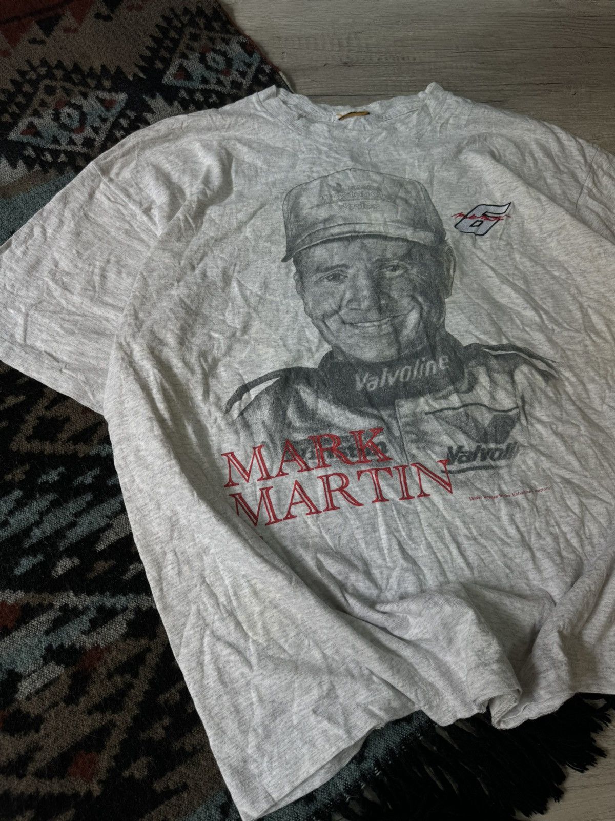 NASCAR Vintage Nutmeg Mark Martin NASCAR Racing T-Shirt Size US XL / EU 56 / 4 - 2 Thumbnail