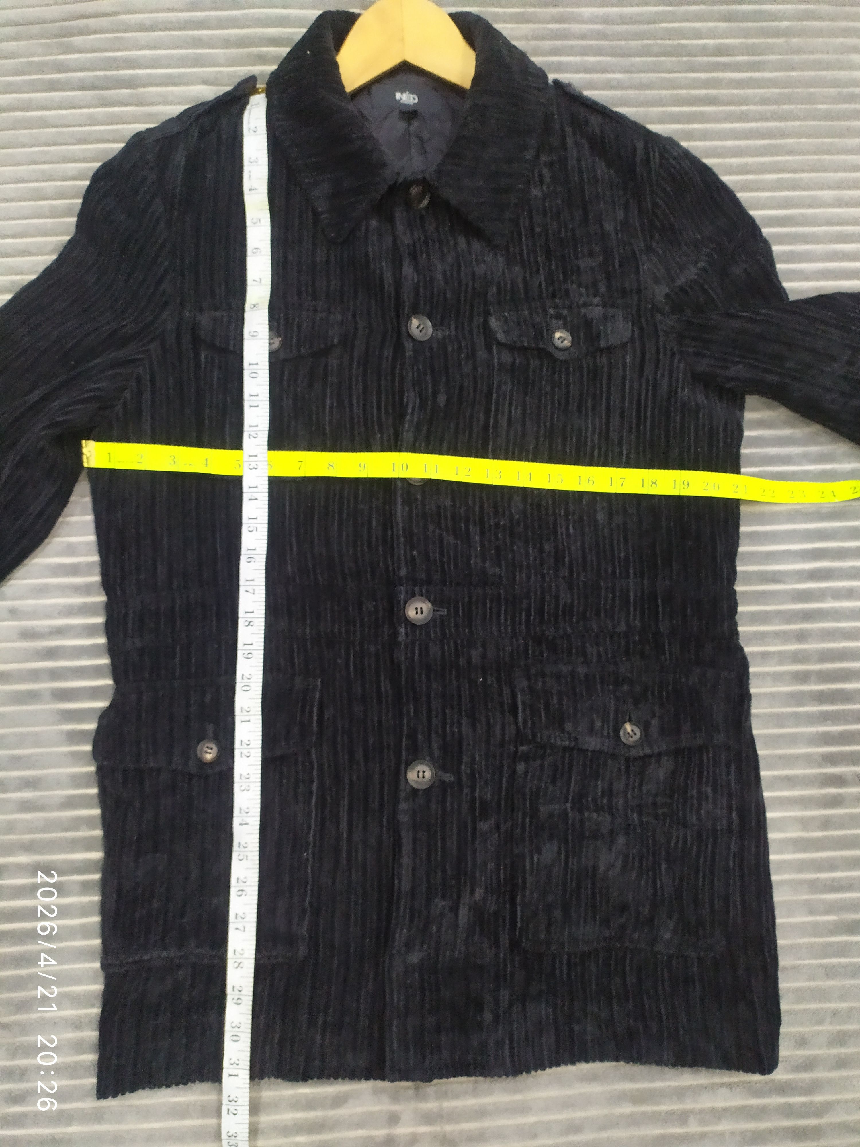 Yohji Yamamoto Ined Homme By Yohji Yamamoto striped black jacket Size US M / EU 48-50 / 2 - 8 Thumbnail