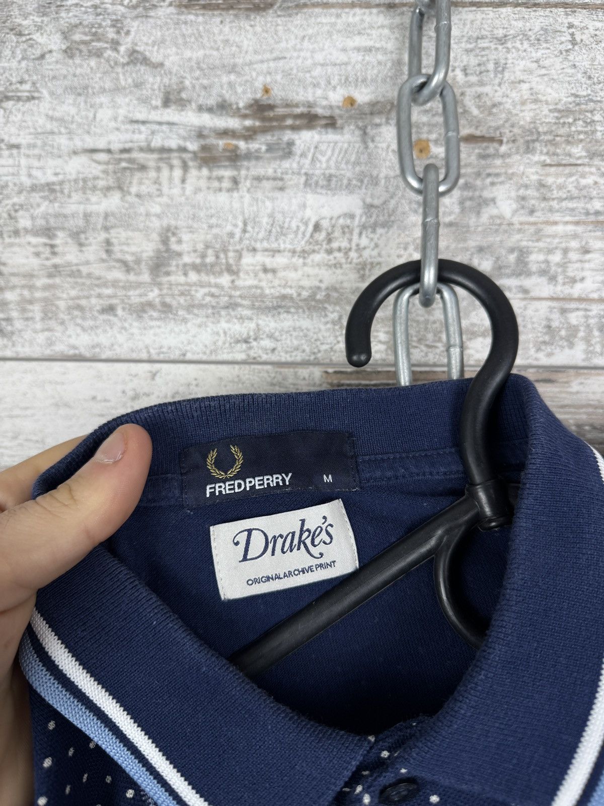 Drake's × Fred Perry Mens Vintage Fred Perry Drake’s polos t-shirt luxury tee Size US M / EU 48-50 / 2 - 8 Thumbnail