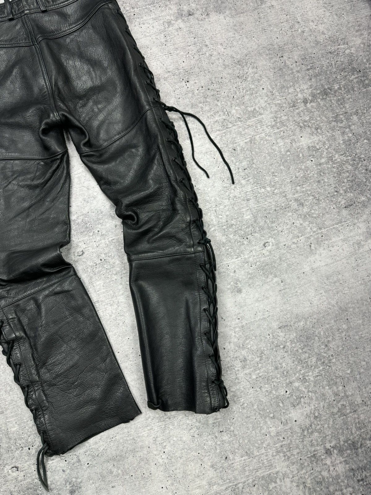 Genuine Leather Vintage 90’s Y2K Style Casual Cowboy Genuine Leather Pants Size US 30 / EU 46 - 19 Thumbnail