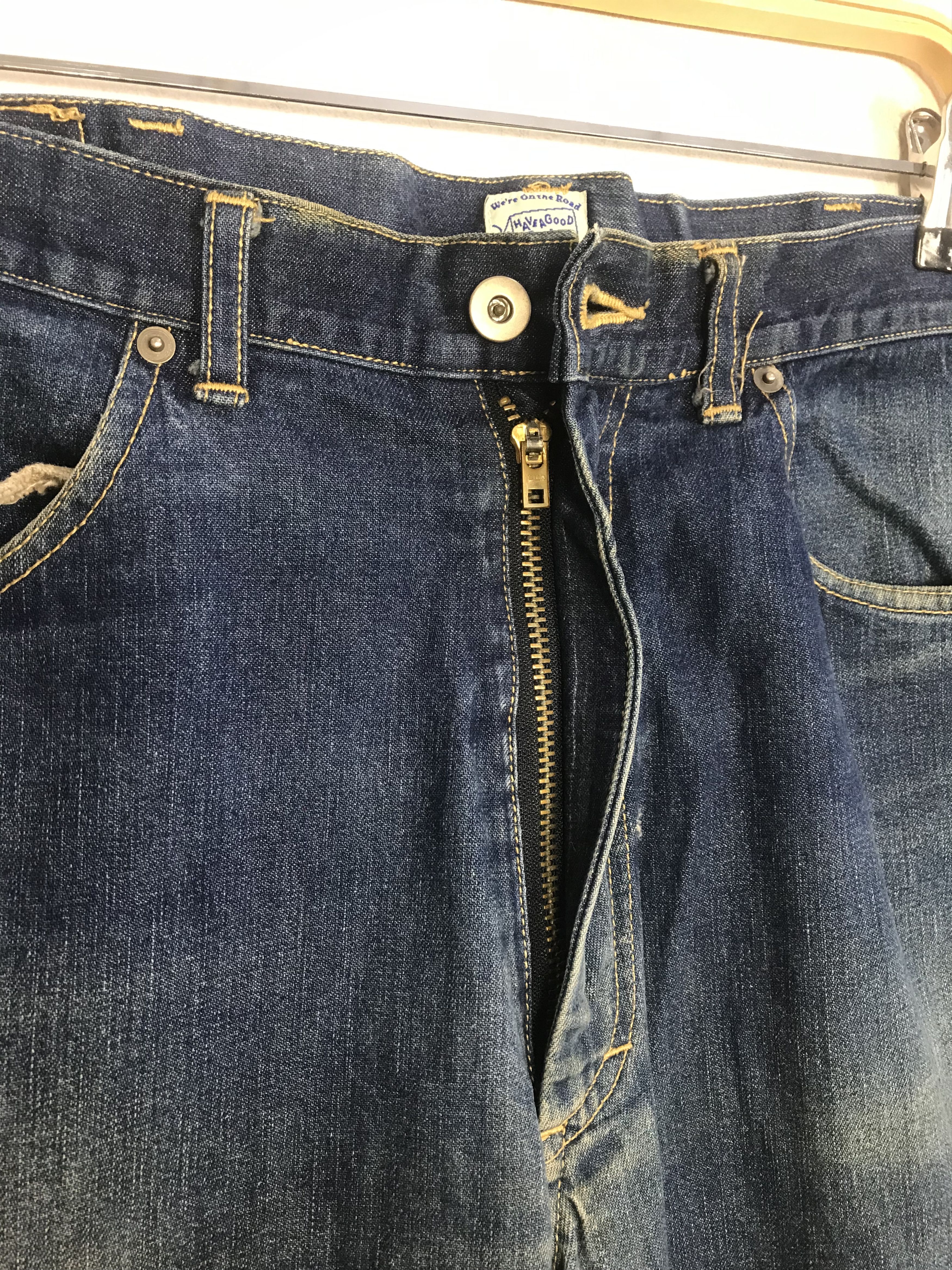 Japanese Brand On The Road Denim Indigo Pant Straight Cut Fits Size 32 Size US 32 / EU 48 - 5 Thumbnail