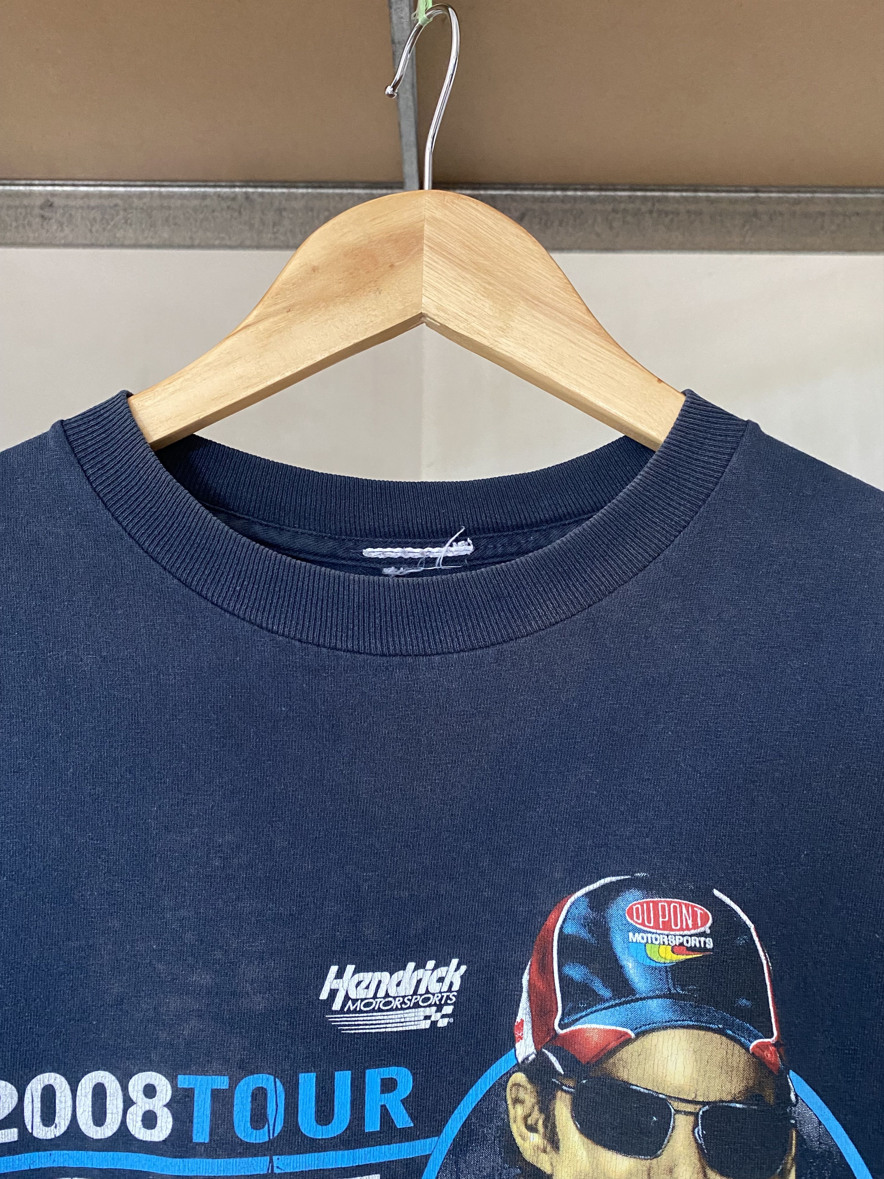 Vintage Jeff Gordon Nascar Vintage 2008 Tour One Race Racing T-shirt Size US M / EU 48-50 / 2 - 4 Thumbnail