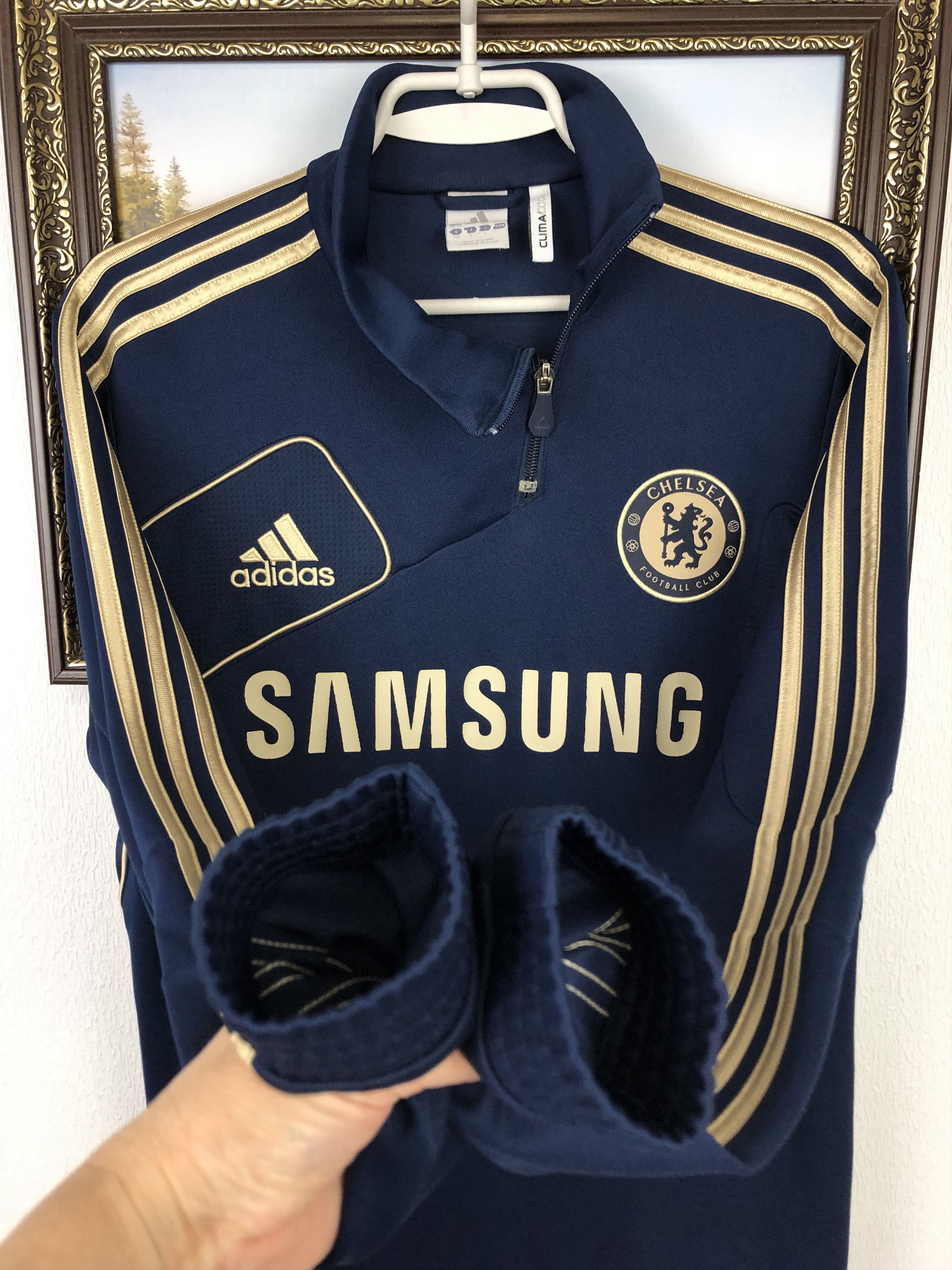 Adidas Vintage Adidas Chelsea Football Sweatshirt Soccer Track Top Size US M / EU 48-50 / 2 - 6 Thumbnail