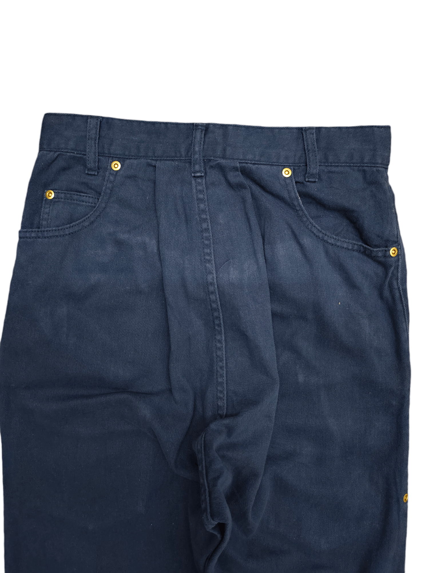 Issey Miyake Mercibeaucoup Issey Miyake Drop Crotch Reverse Denim Pants Size US 29 - 10 Thumbnail