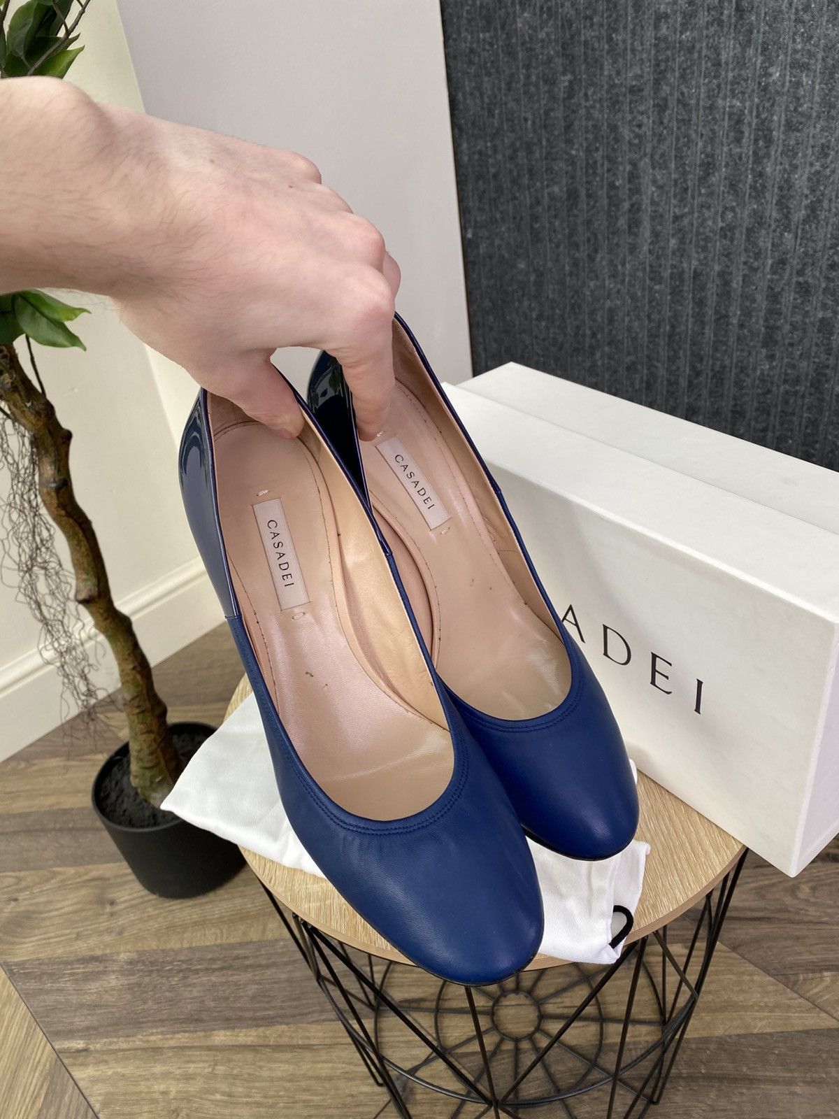 Casadei Casadei Blue Leather Pumps Heels Women’s Size US 9 / IT 39 - 11 Thumbnail