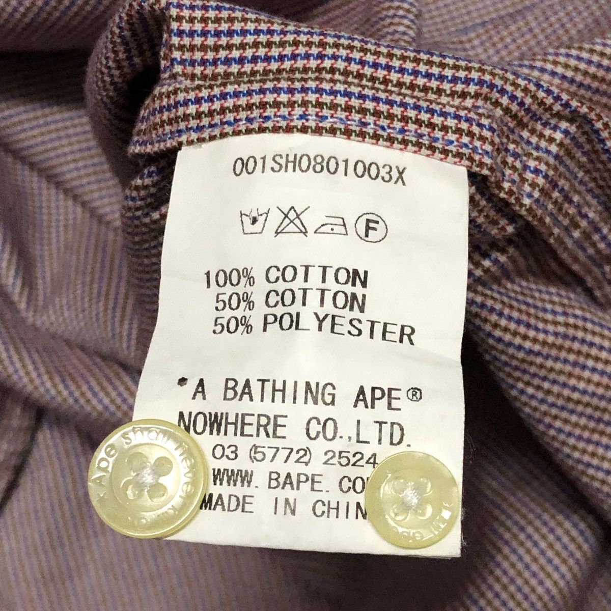 Bape Bapesta Pattern One Point Check All Over Print Shirts Size US XXL / EU 58 / 5 - 7 Thumbnail
