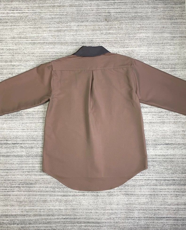 Kiko Kostadinov KIKO KOSTADINOV Brown Leather and Fabric Jacket ZLATYU Uni Size US S / EU 44-46 / 1 - 3 Thumbnail