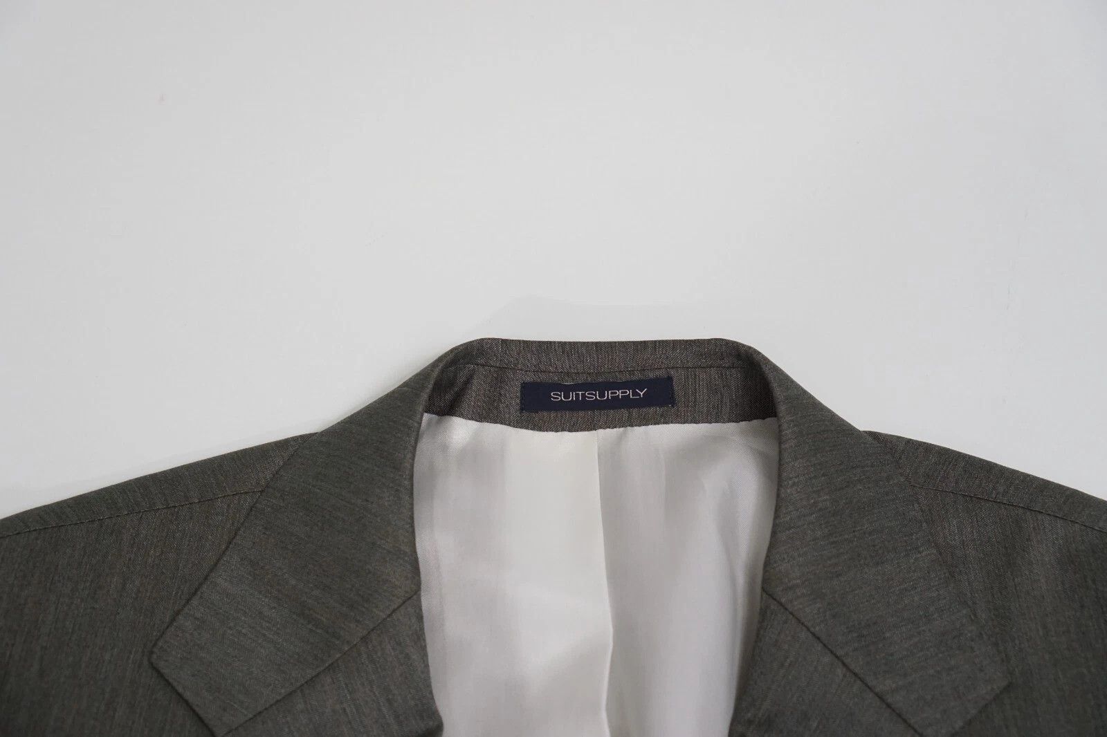 Suitsupply Men Suitsupply Blazer Havana Patch Green Wool Silk UK/US44L Size 44L - 3 Thumbnail
