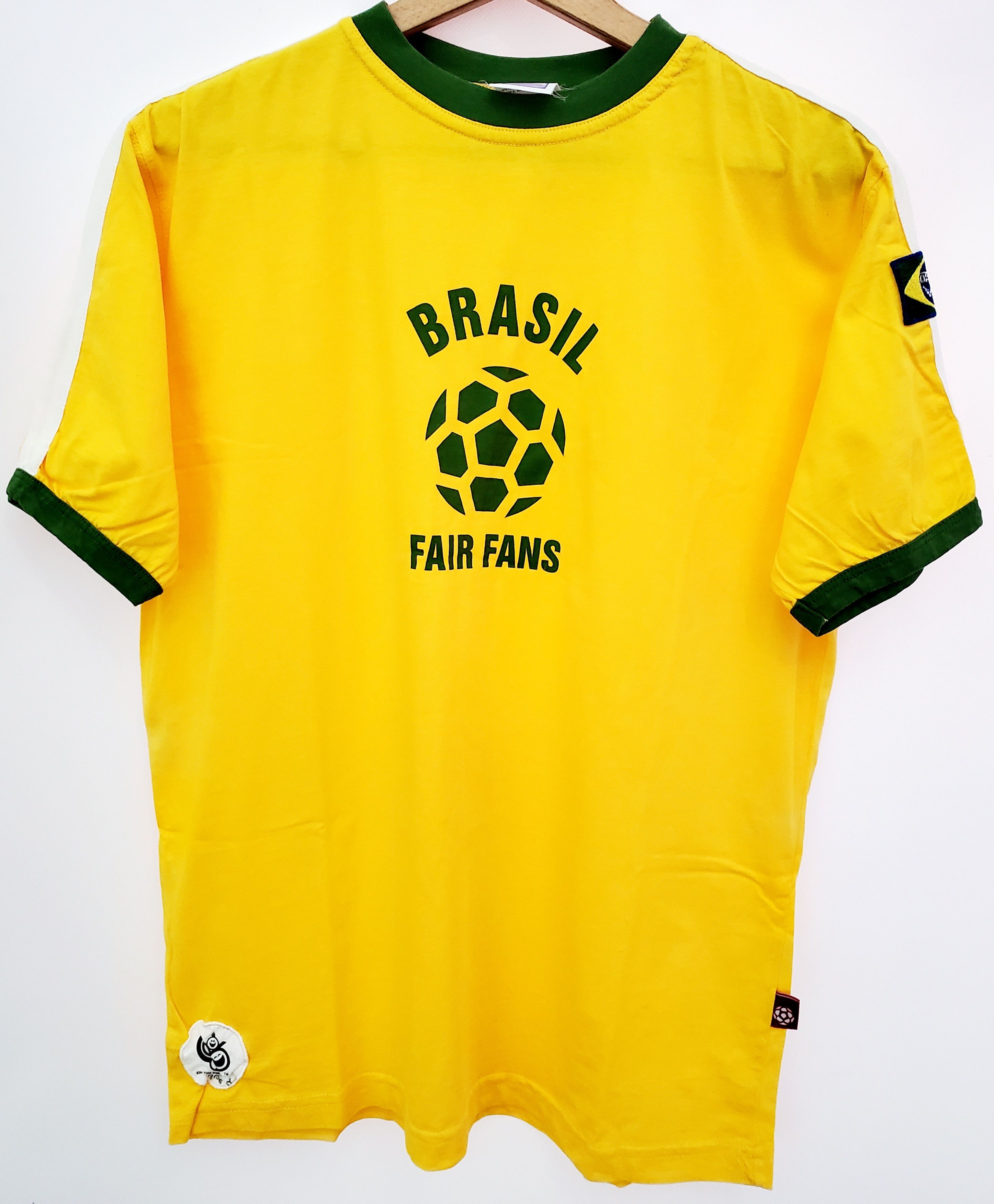 UEFA Vintage BRASIL Soccer Football Pele Ronaldo shirt new condit Size US M / EU 48-50 / 2 - 1 Thumbnail