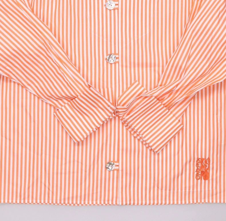 Kenzo KENZO Cotton casual striped long sleeve shirt Size XS / US 0-2 / IT 36-38 - 3 Thumbnail