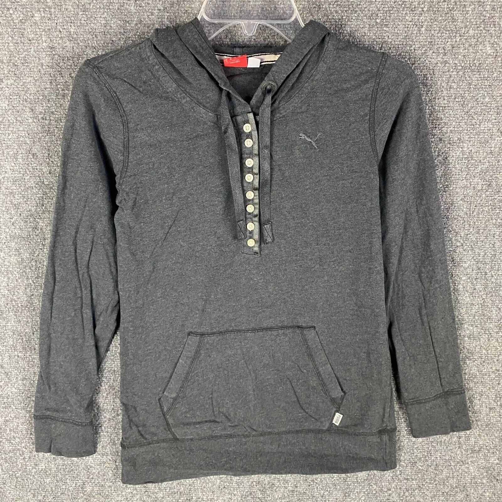 Puma Puma Hoodie Women's Henley Pullover Activewear Drawstring S Size S / US 4 / IT 40 - 1 Thumbnail