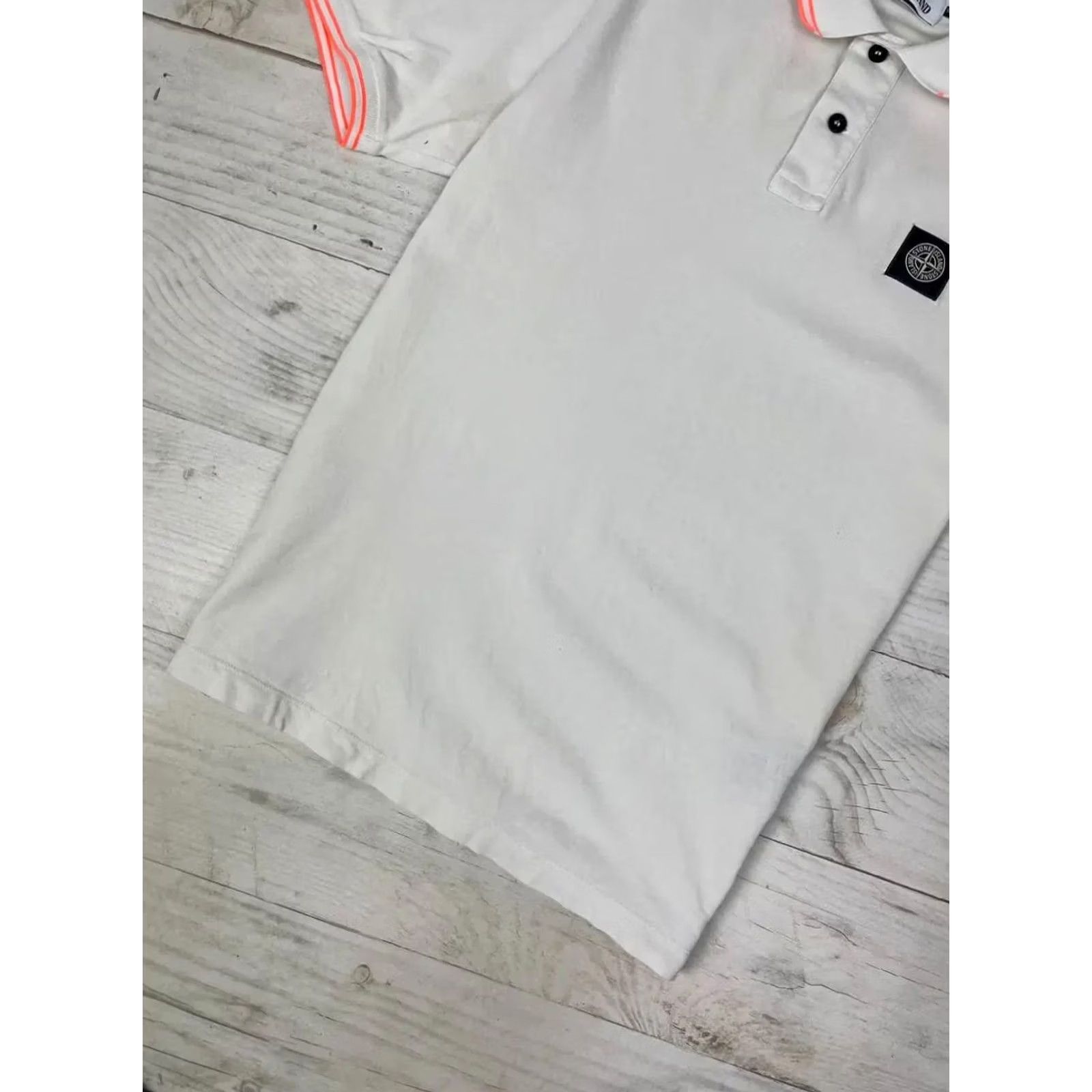 Stone Island Stone Island Polo Shirt Logo Men SZ M White Program Size US M / EU 48-50 / 2 - 6 Thumbnail