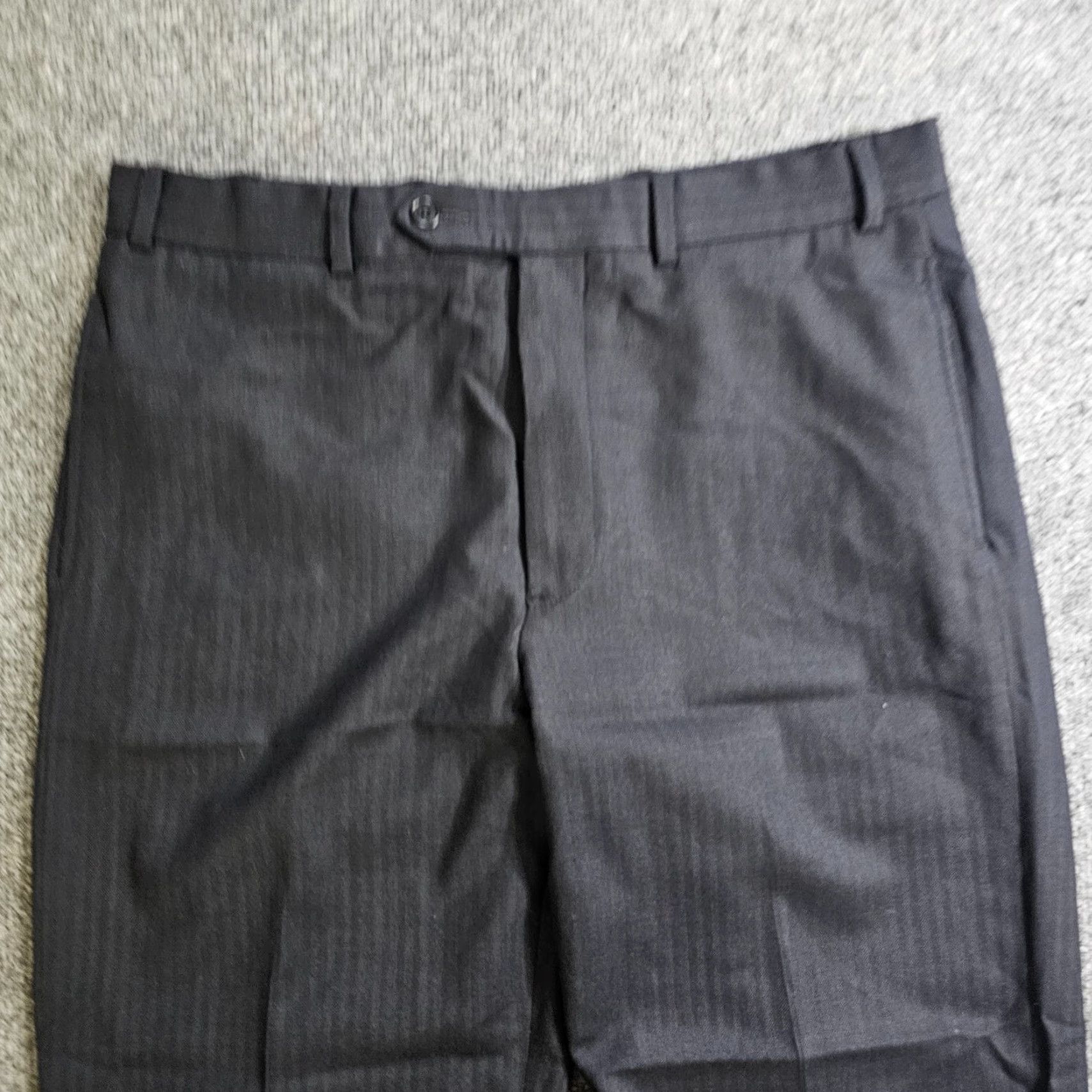 Brooks Brothers Brooks Brothers Dress Pants Mens 35x31 Flat Front Classic Fit Black Wool Dress Pants Mens Size US 35 - 2 Thumbnail