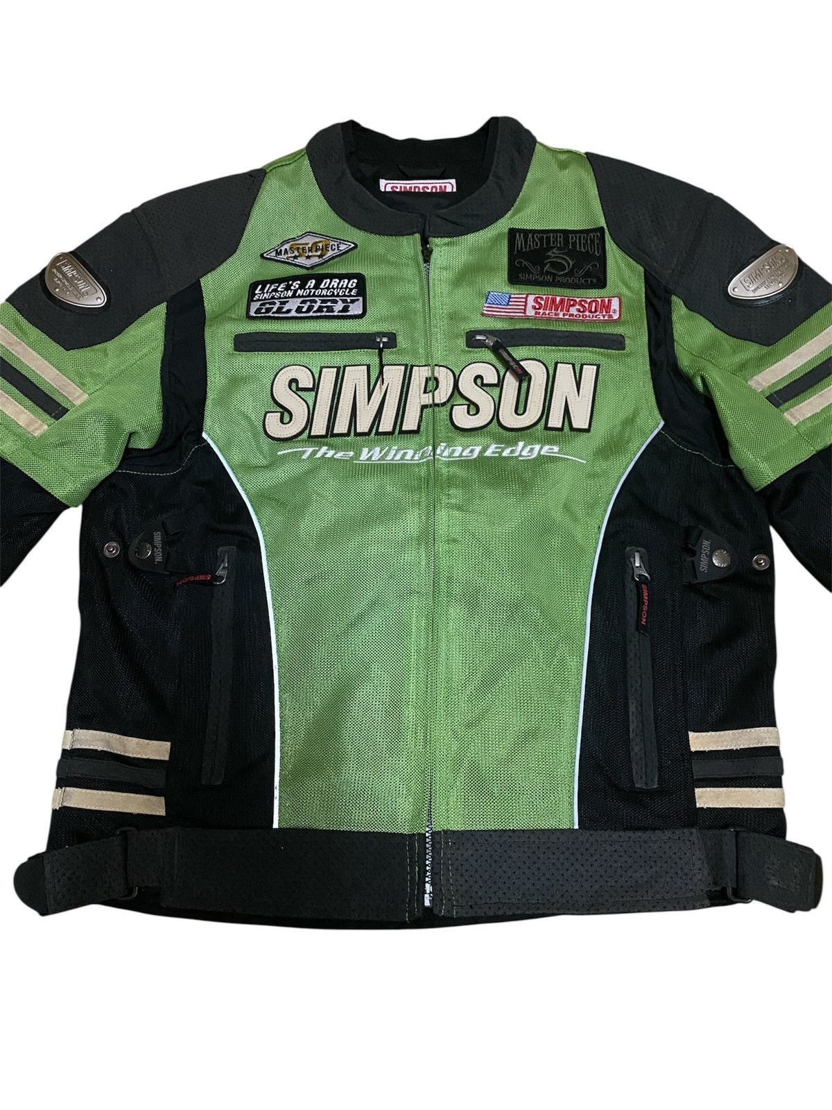 Sports Specialties Vintage 90s Simpson The Winning Edge Racing Suit Jacket Size US M / EU 48-50 / 2 - 2 Thumbnail