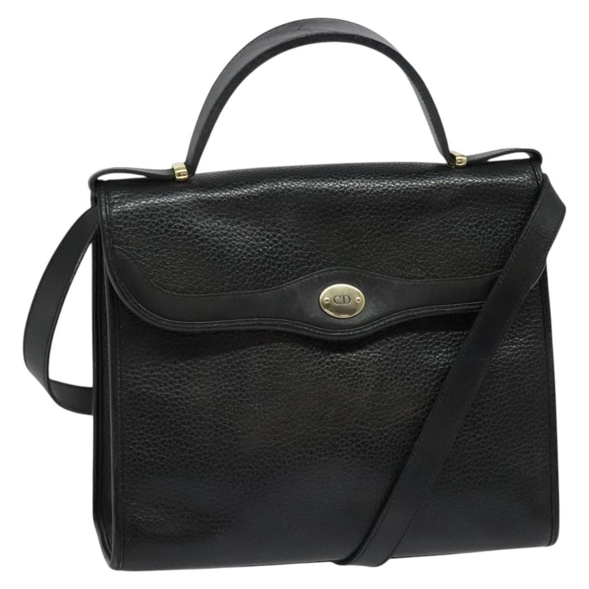 Dior Christian Dior Vintage CD Handbag Leather Size ONE SIZE - 1 Thumbnail