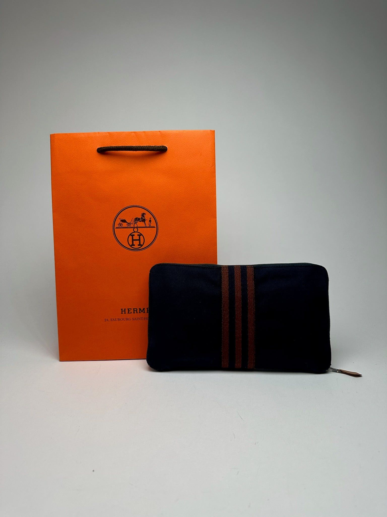Other Vintage Hermes Canvas Wallet Navy Size ONE SIZE - 1 Thumbnail