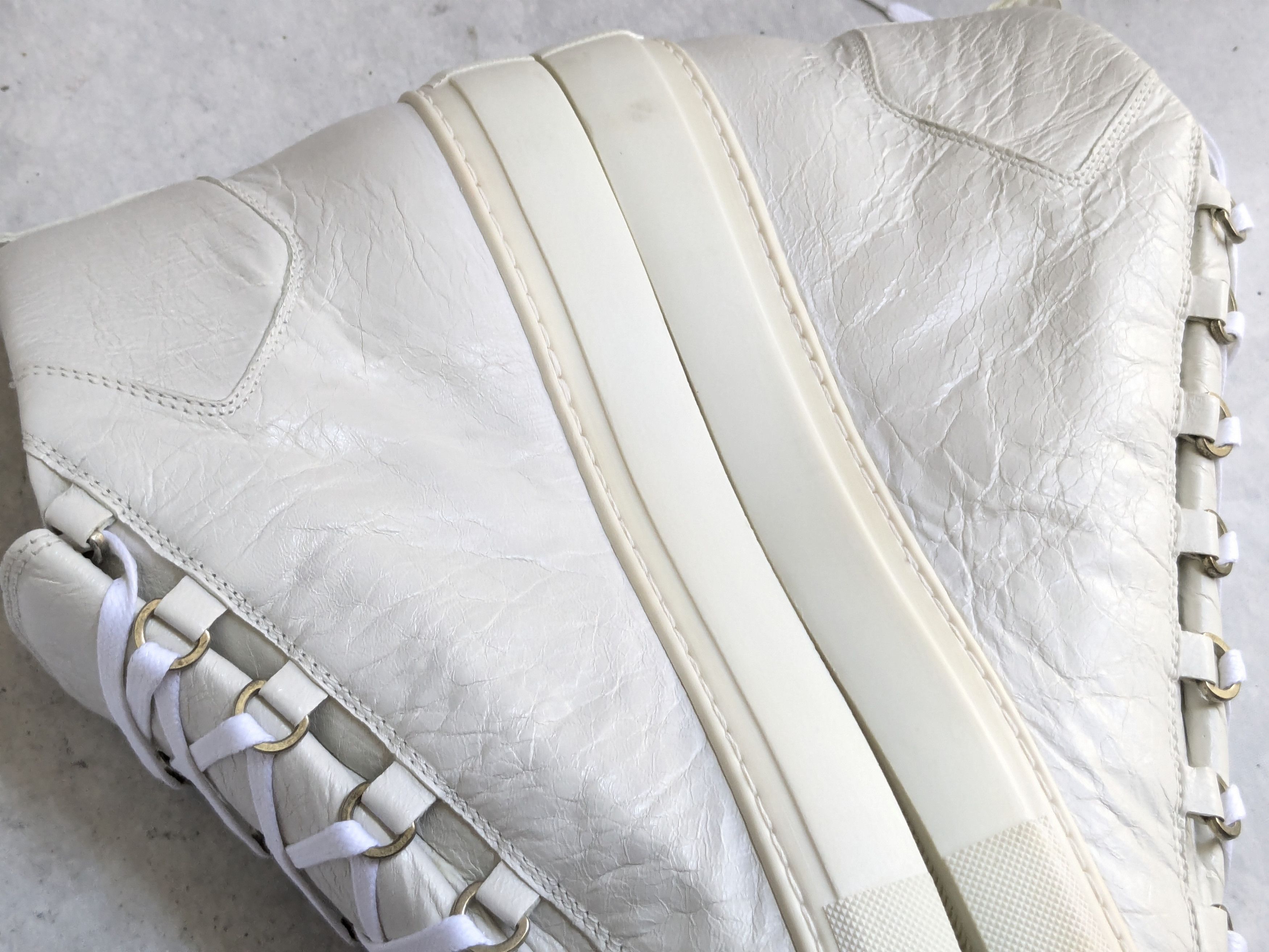 Balenciaga Balenciaga Arena Sneakers White 12 45 High Tops Leather Size US 12 / EU 45 - 9 Thumbnail