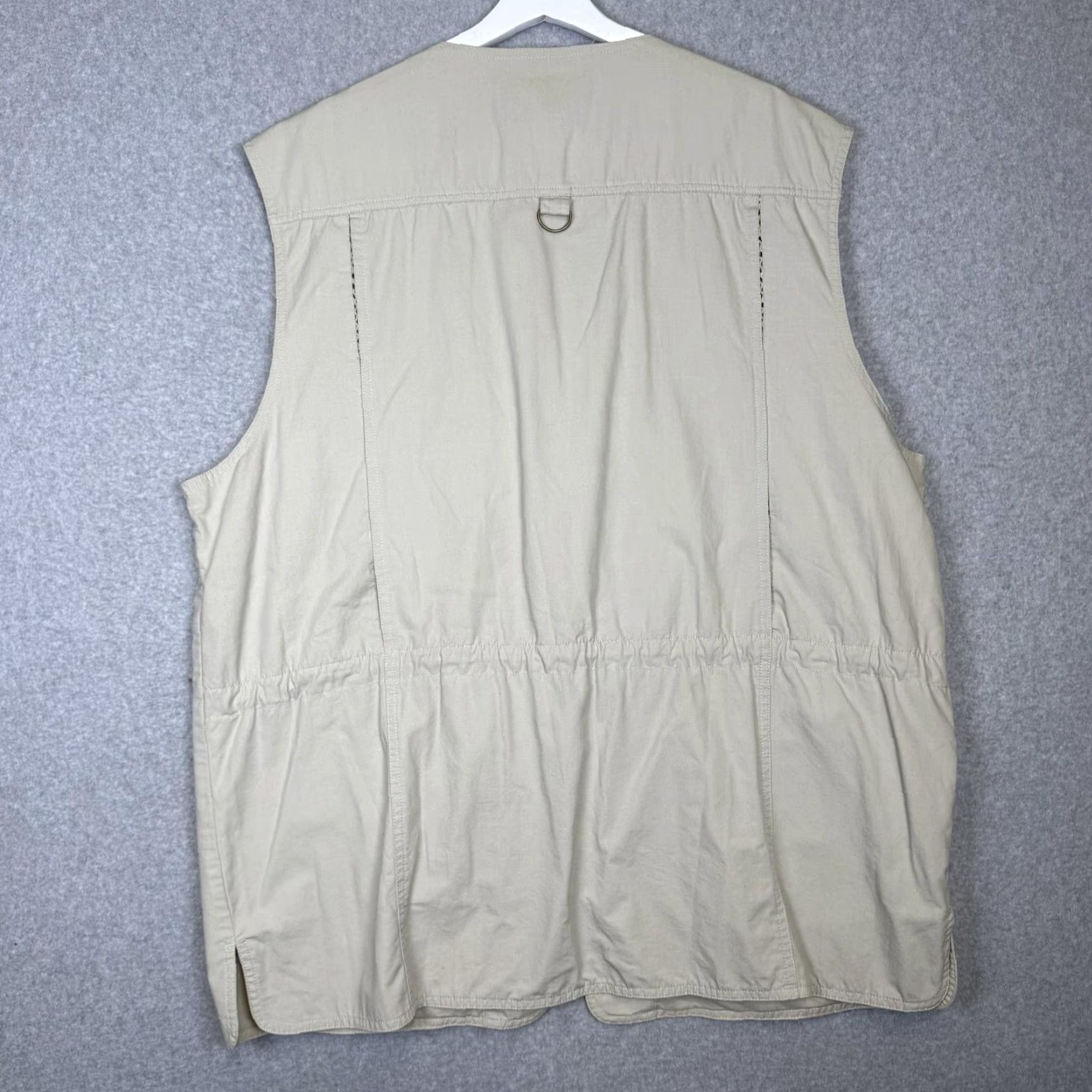 Eddie Bauer VINTAGE Eddie Bauer Vest Mens XL Beige Full Zip Cotton Multi Pocket Fishing Jacket Size US XL / EU 56 / 4 - 5 Thumbnail