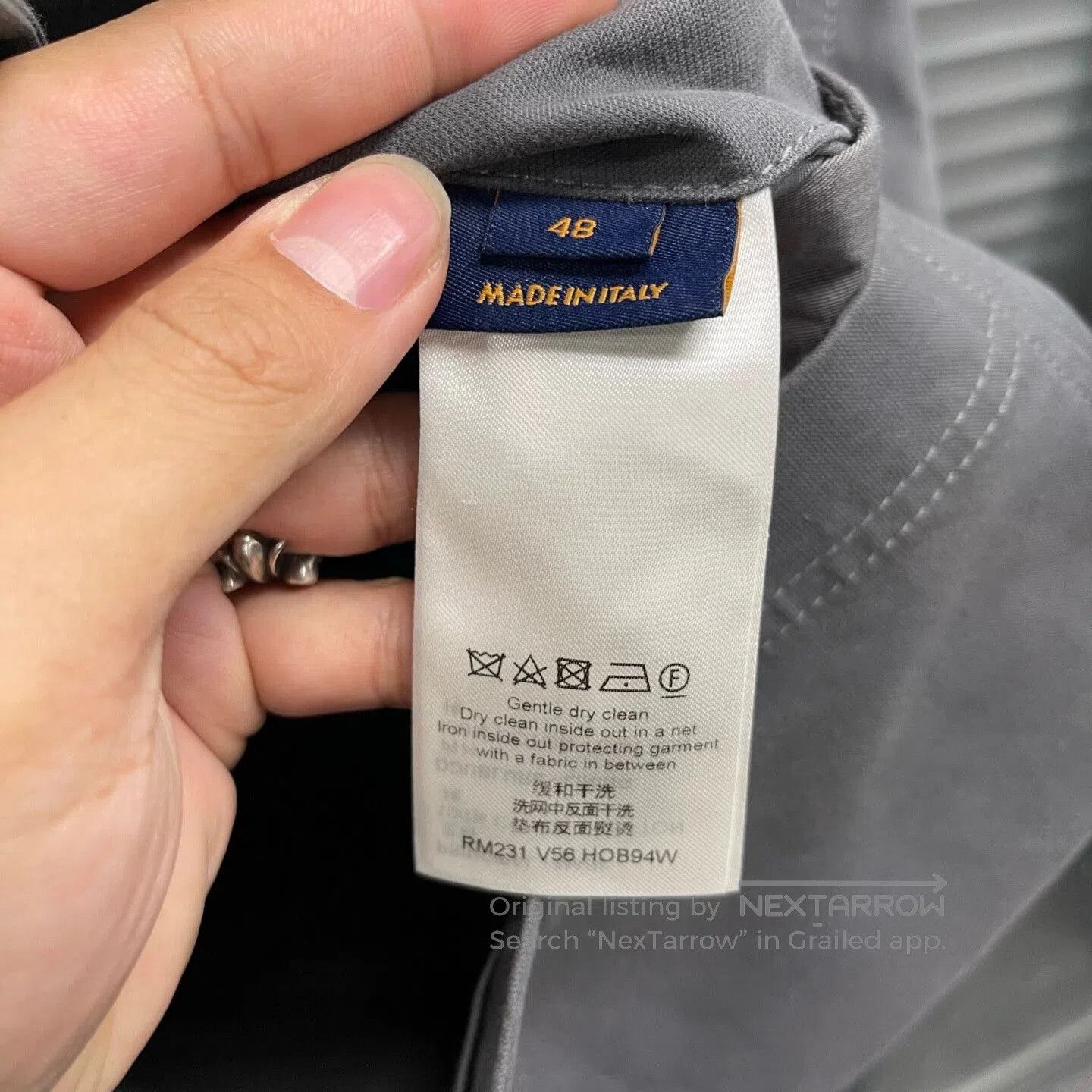 Louis Vuitton gray embroidered work jacket by louis vuitton. Size US L / EU 52-54 / 3 - 4 Thumbnail