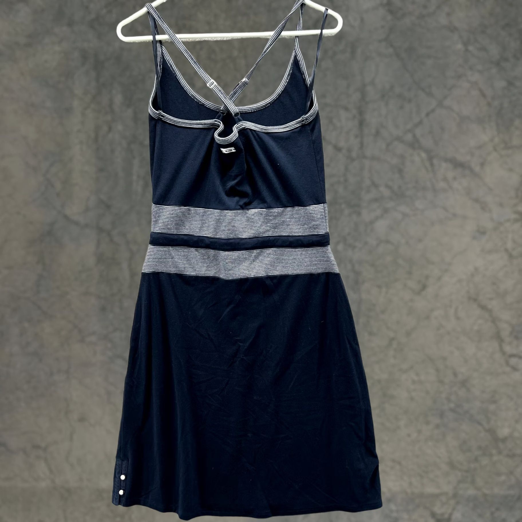 Converse Converse Tank Dress Women Medium Blue Navy Sleeveless Casual Polyester A line Dress Length Knee Length Size M / US 6-8 / IT 42-44 - 1 Thumbnail