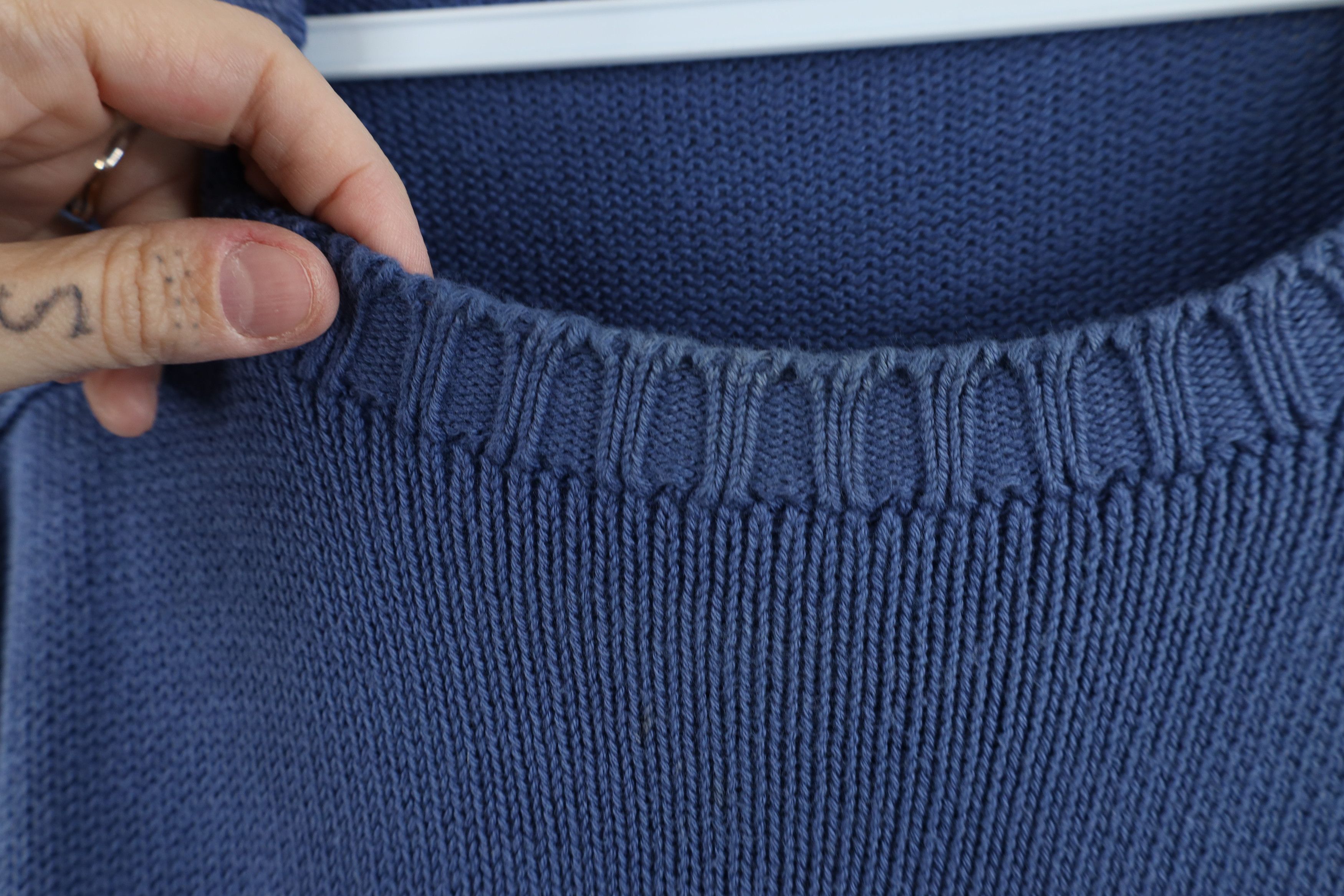 Brooks Brothers × Vintage Vintage 60s Brooks Brothers Cotton Knit Sweater Blue USA Size US L / EU 52-54 / 3 - 9 Thumbnail
