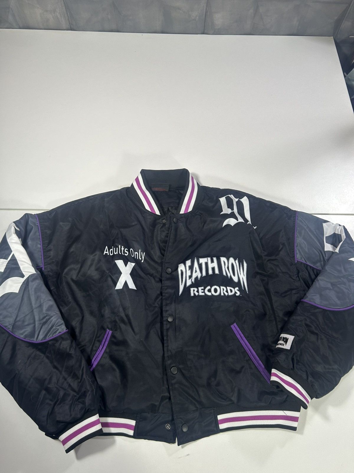 Death Row Records ladies uk 18 Death Row Records padded jacket oversized Size XXL / US 16-18 / IT 52-54 - 1 Thumbnail