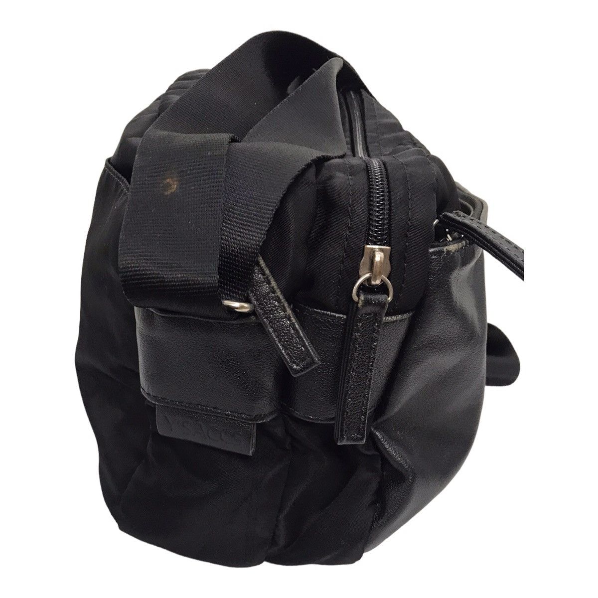 Japanese Brand × Y's × Yohji Yamamoto Yohji Yamamoto Y’Saccs Half Leather Sling Bag Size ONE SIZE - 9 Thumbnail