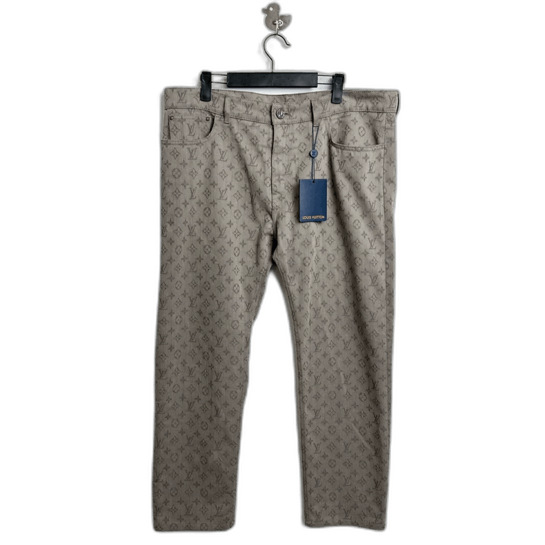 Louis Vuitton LouisVuitton logo printed all over in grey-2507 Size US 38 / EU 54 - 1 Thumbnail