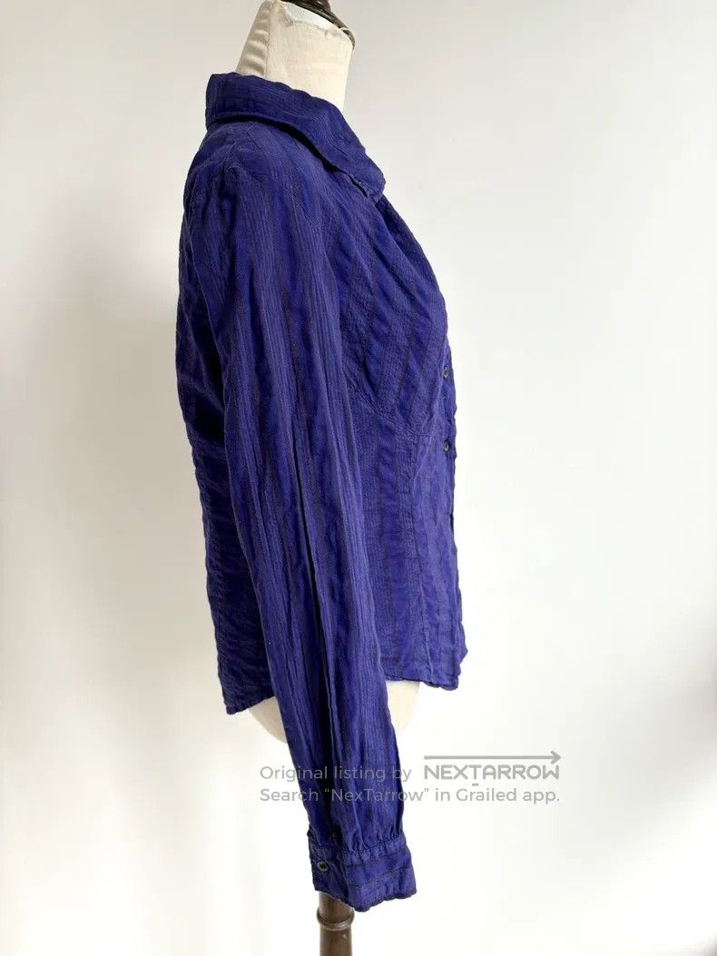 Vivienne Westwood Vivienne Westwood Vintage Purple and Blue Striped Shirt Size S / US 4 / IT 40 - 6 Thumbnail