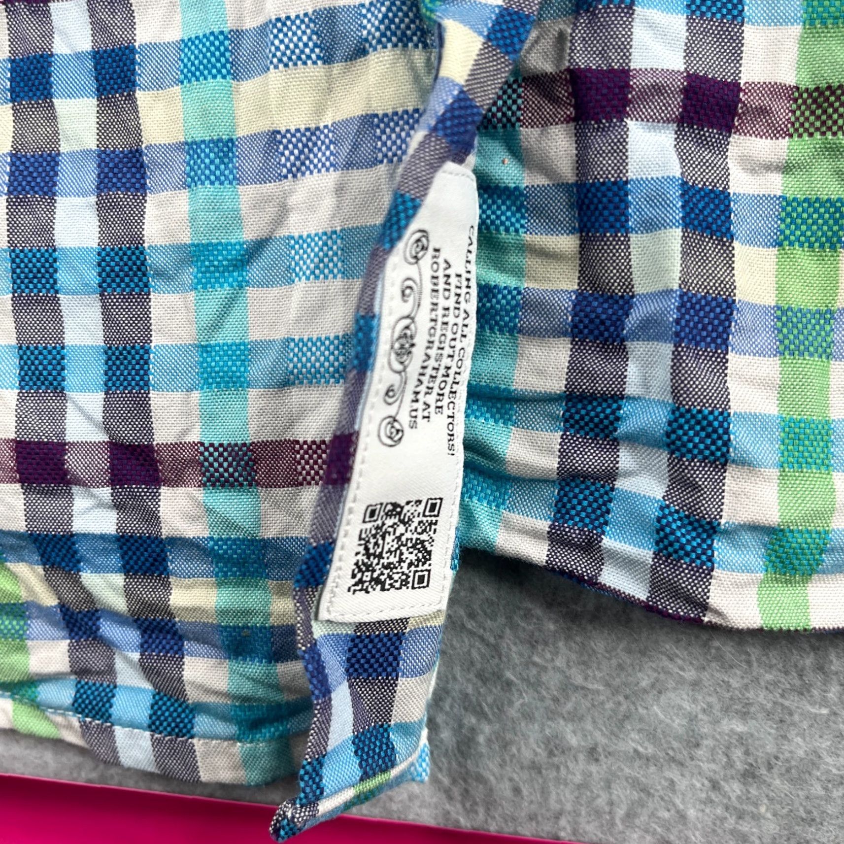 Robert Graham Robert Graham Shirt XLT Colorful Check Casual Button Up Short Sleeve Mens Size US XL / EU 56 / 4 - 3 Thumbnail
