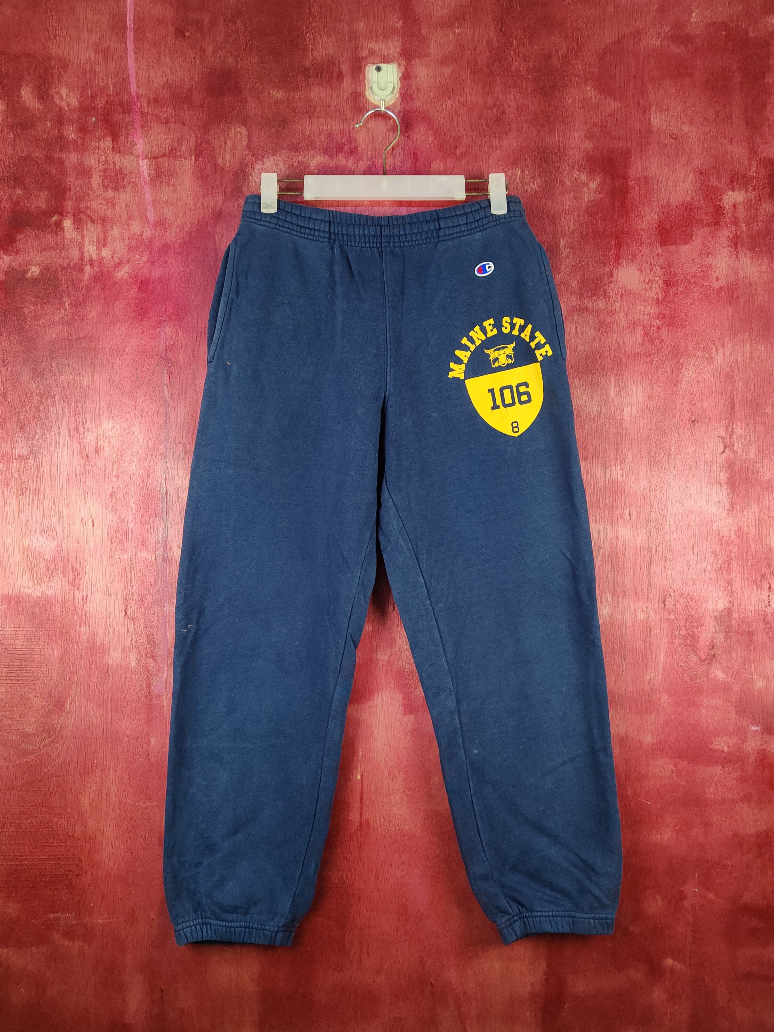 image of Champion Vintage Dark Blue Jogger Sweatpants S1492, Women's (Size 28)