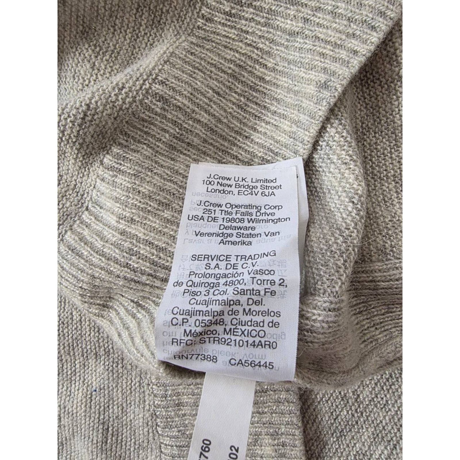 Madewell Madewell Grey Merino extra fine V-Neck Alpaca A001814 Size ONE SIZE - 6 Thumbnail