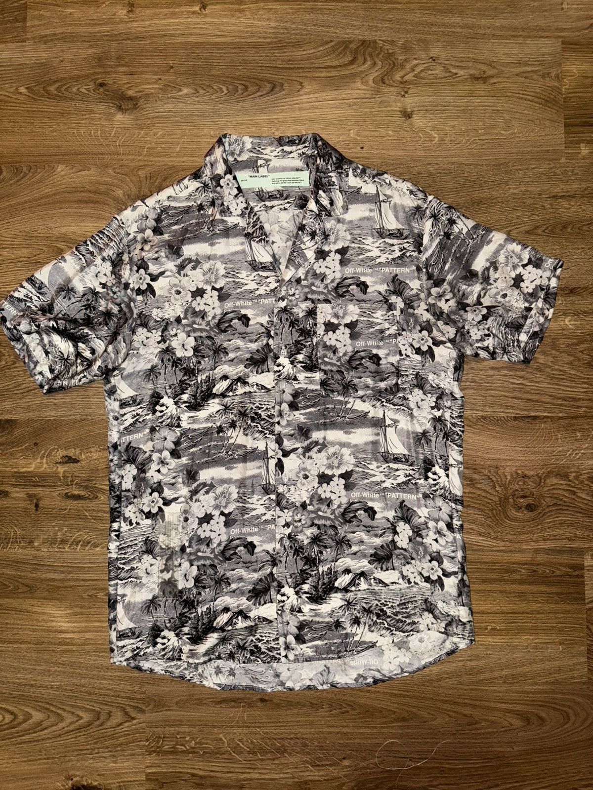 Off-White Off-white hawaiian silk shirt Size US S / EU 44-46 / 1 - 1 Thumbnail