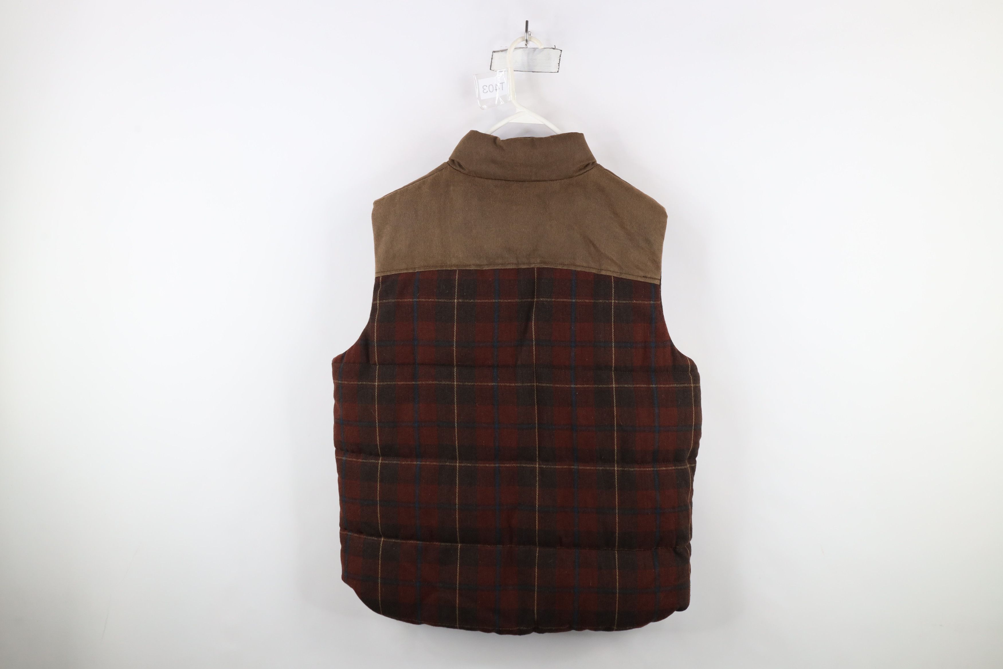 Vintage Vintage 90s Streetwear Full Button Puffer Vest Jacket Plaid Size US L / EU 52-54 / 3 - 10 Thumbnail