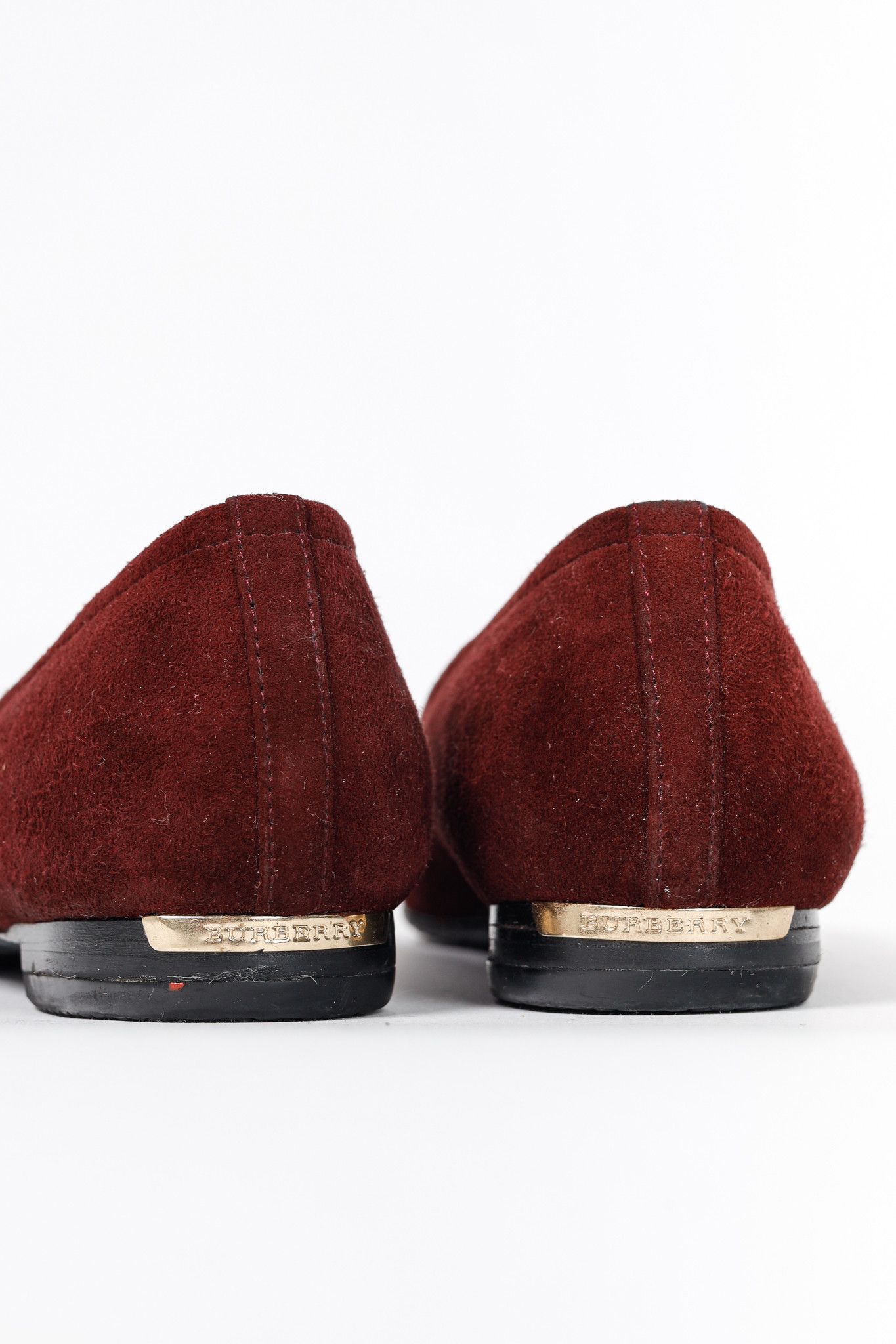 Burberry Burberry Leygreen Suede Trench Buckle Ballerina Flats Size US 5.5 / IT 35.5 - 10 Thumbnail