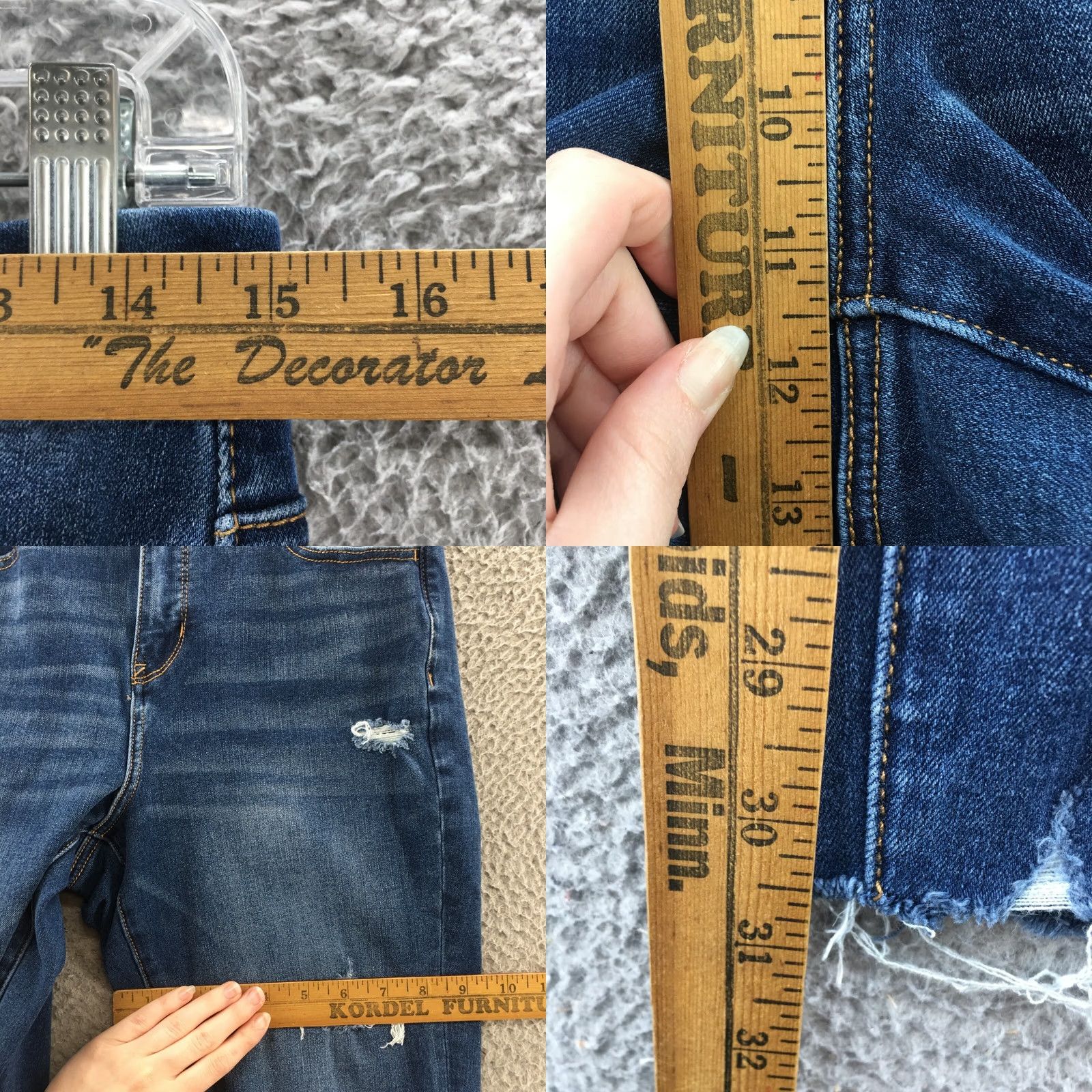 American Eagle Outfitters American Eagle Outfitters Jeans Womens 8 Regular Blue Denim Jegging Pockets Distressed Vintage No Size 30" / US 8 / IT 44 - 8 Thumbnail